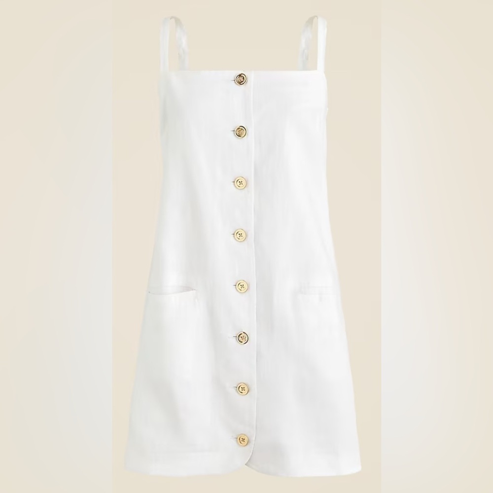 J.Crew NWT linen mini dress, sheath style, 100% linen